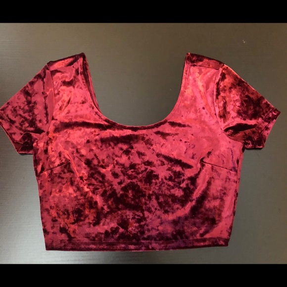 NWOT Forever 21 Crushed Velvet Top.